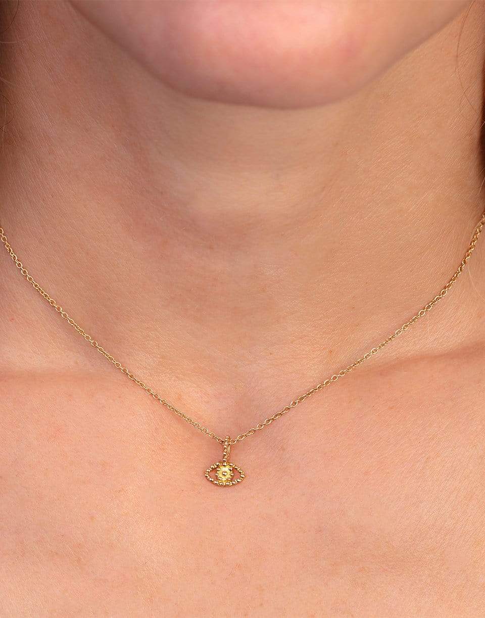 GAYA-Mini Eye Pendant-YELLOW GOLD
