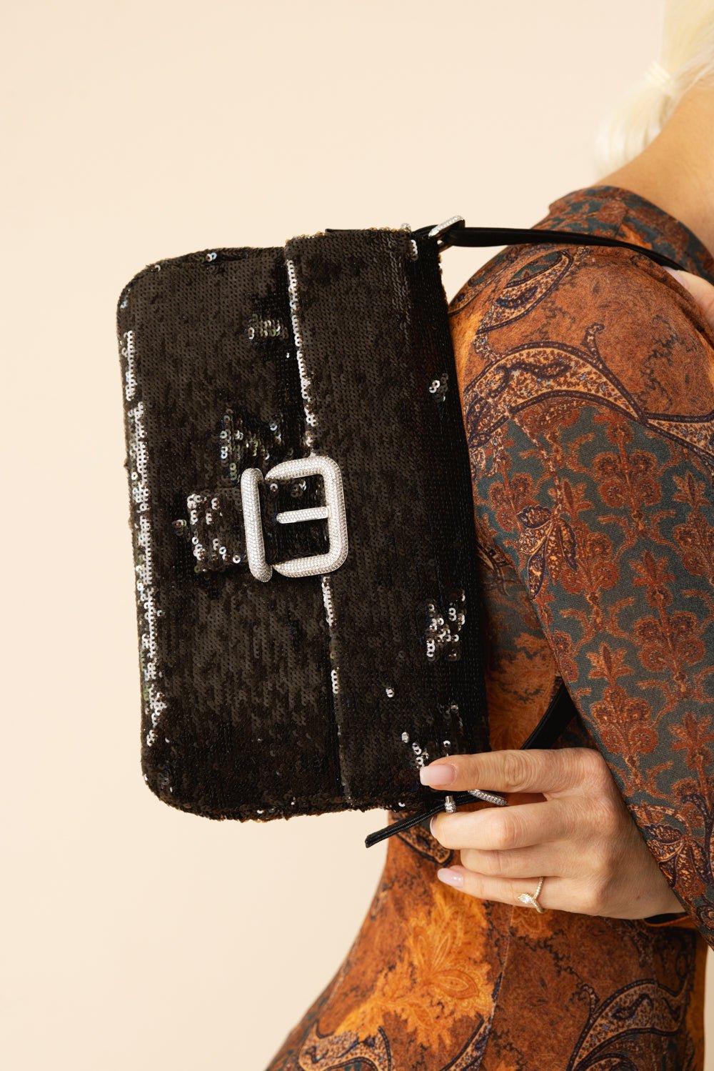 GEDEBE-Habibi Bag - Chrome-CHROME