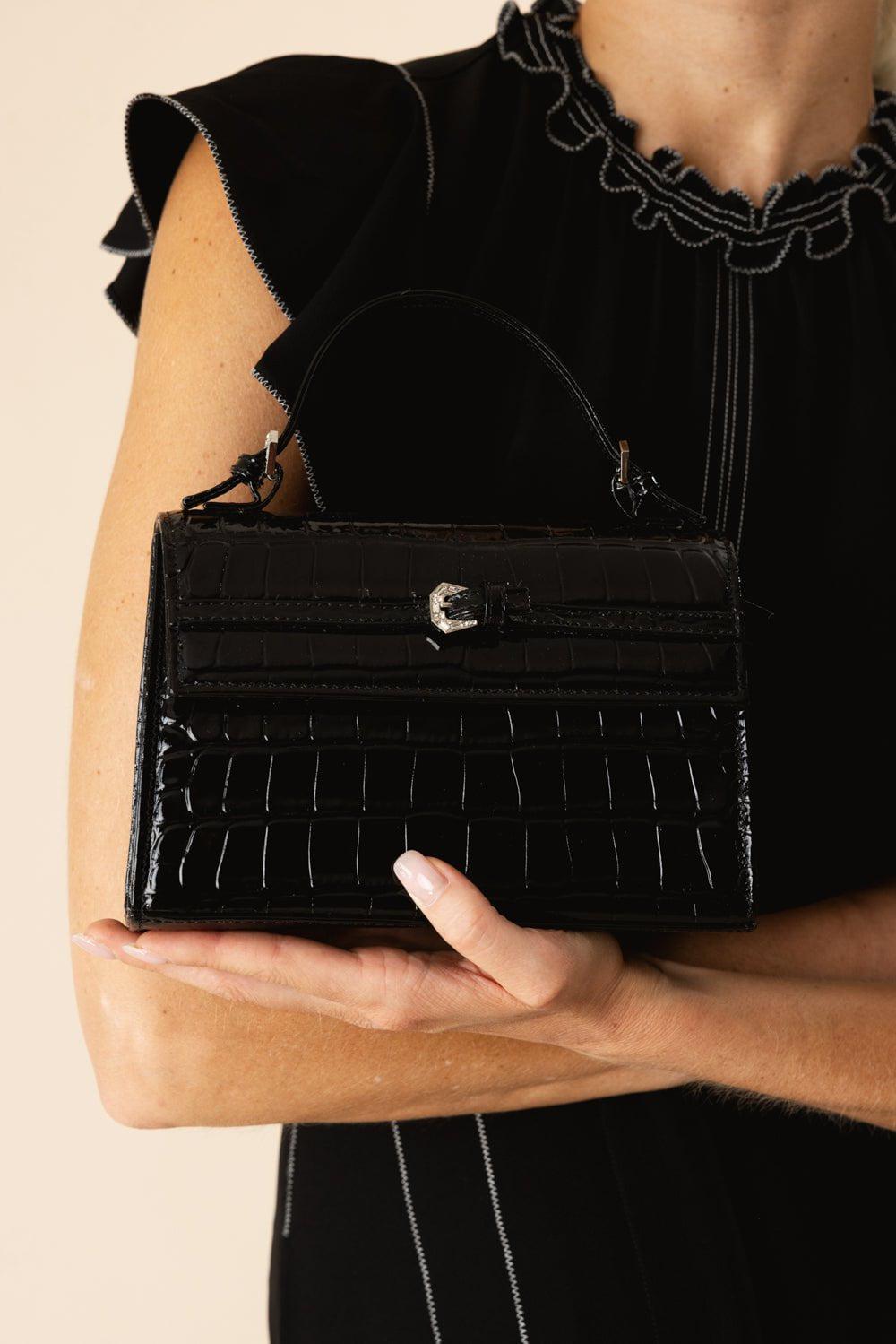 GEDEBE-Sophie Bag - Glossy Black-GLSSYBLK