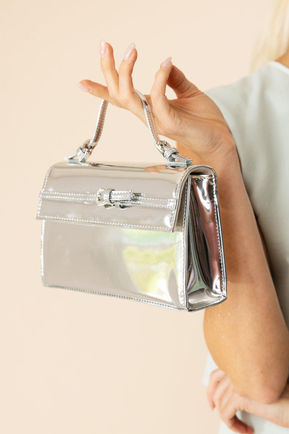 GEDEBE-Sophie Bag - Mirror-MIRRSILV