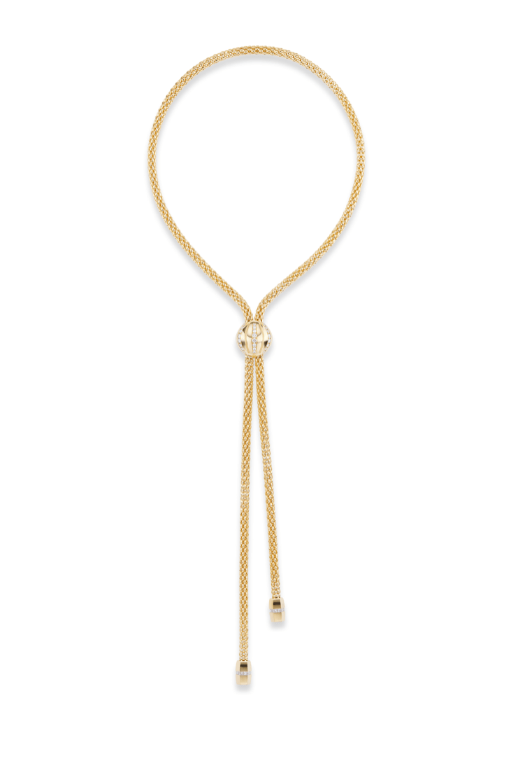 GEMELLA JEWELS-Diamond Stella Necklace-YELLOW GOLD