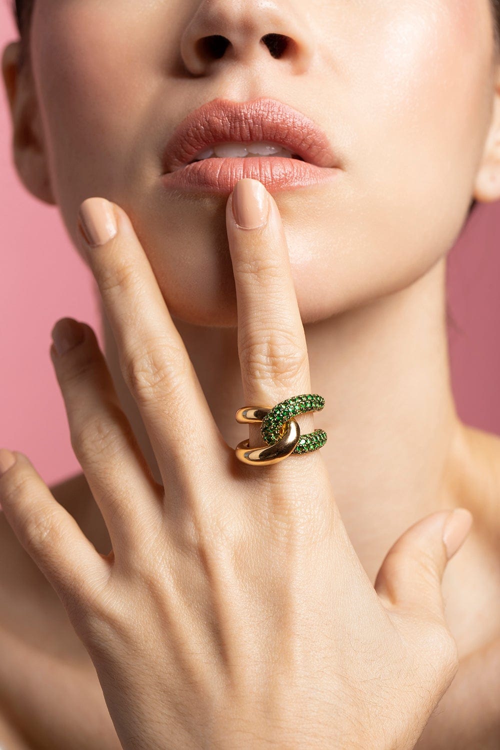 GEMELLA JEWELS-Yellow Gold Intertwin Ring-YELLOW GOLD