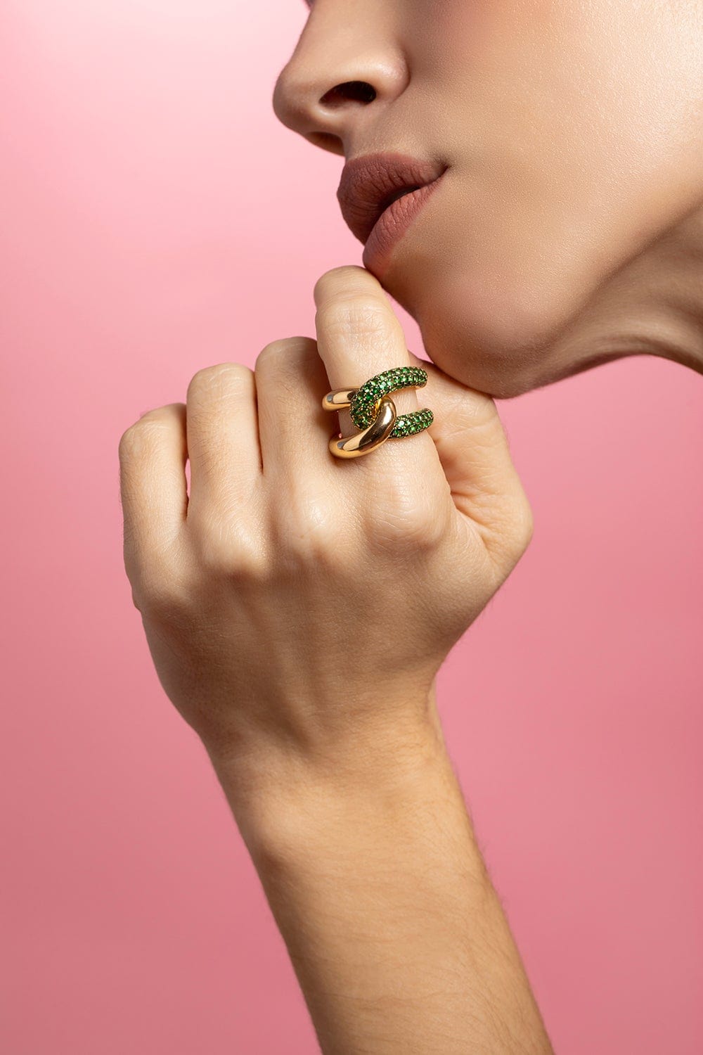 GEMELLA JEWELS-Yellow Gold Intertwin Ring-YELLOW GOLD