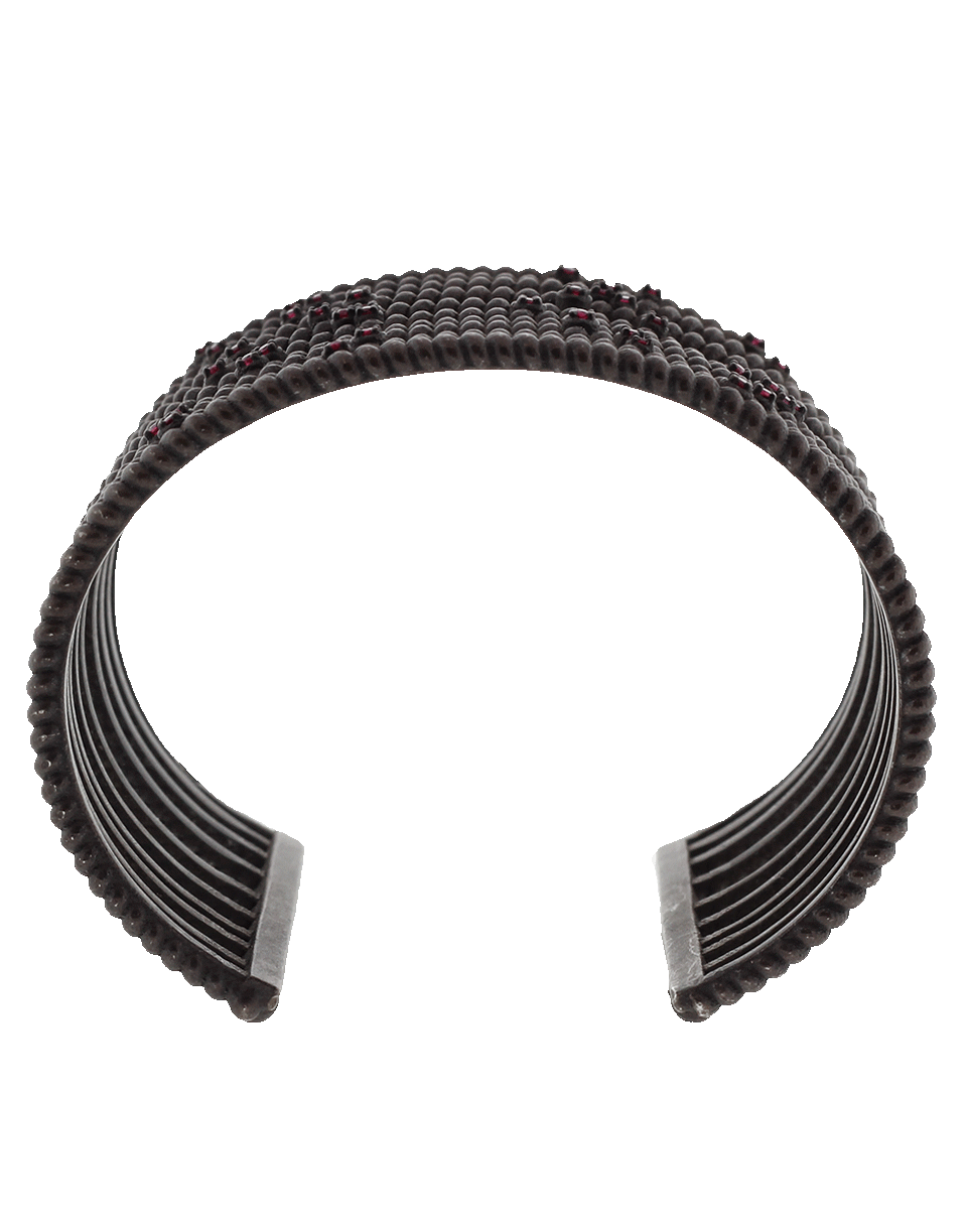 GEMFIELDS X MUSE-Nancy Newberg Ruby Twist Cuff-SILVER