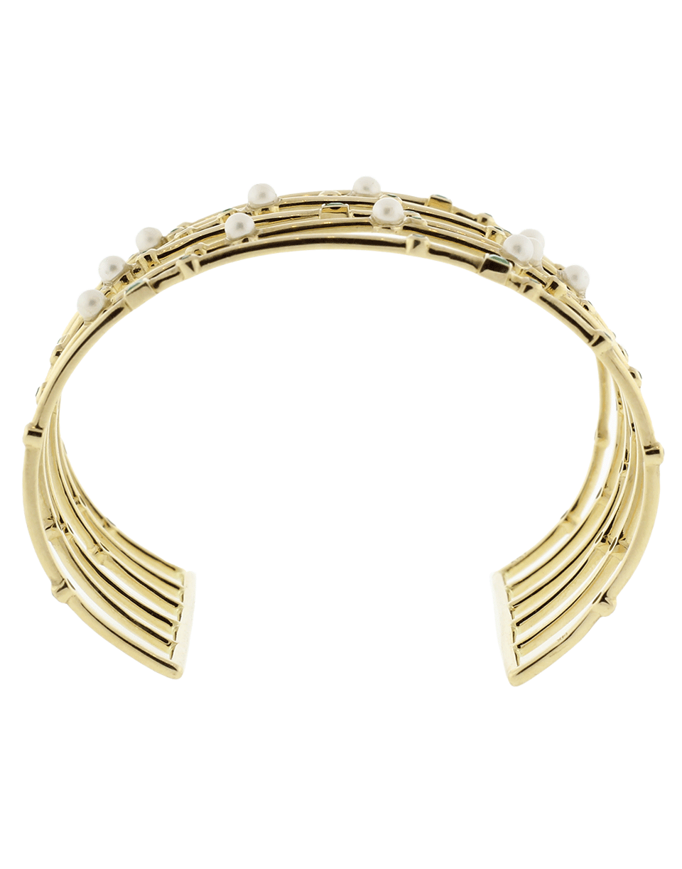 GEMFIELDS X MUSE-Nancy Newberg Pearl Cuff-YELLOW GOLD