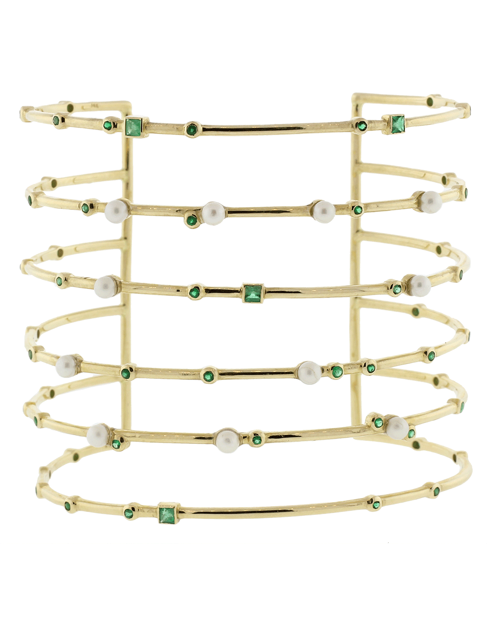 GEMFIELDS X MUSE-Nancy Newberg Pearl Cuff-YELLOW GOLD
