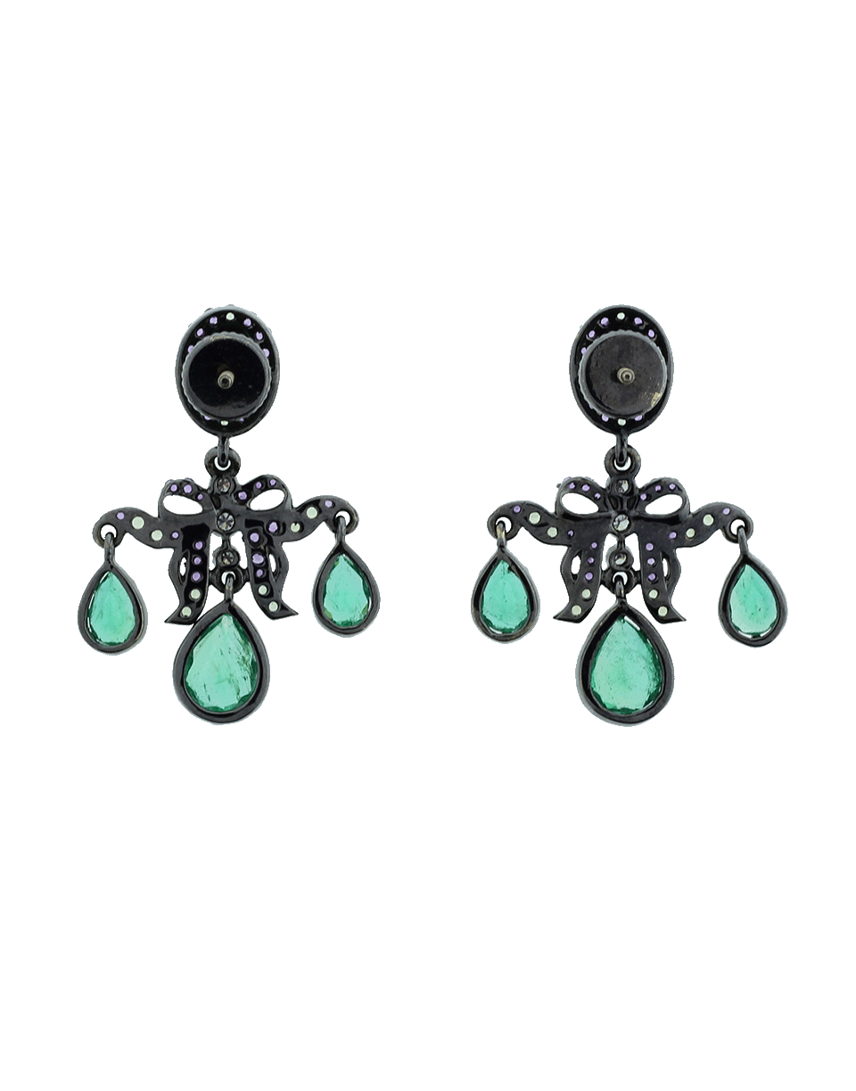 GEMFIELDS X MUSE-Girandole Earrings-BLACK GOLD