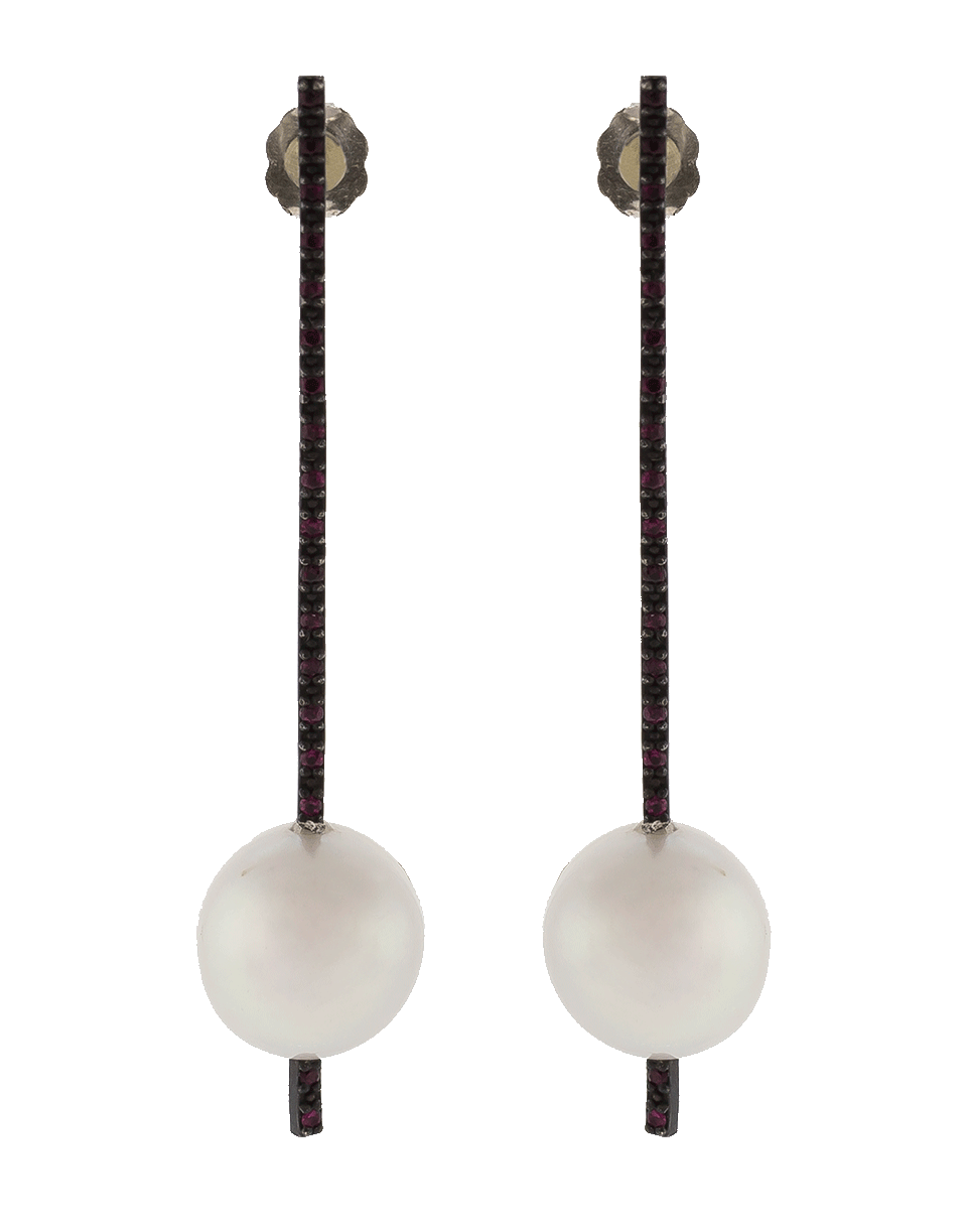 GEMFIELDS X MUSE-Pearl Earrings-SILVER