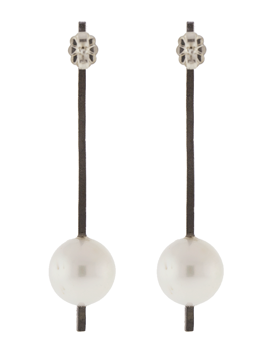 GEMFIELDS X MUSE-Pearl Earrings-SILVER