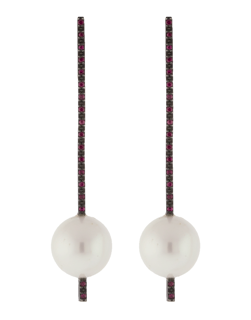 GEMFIELDS X MUSE-Pearl Earrings-SILVER