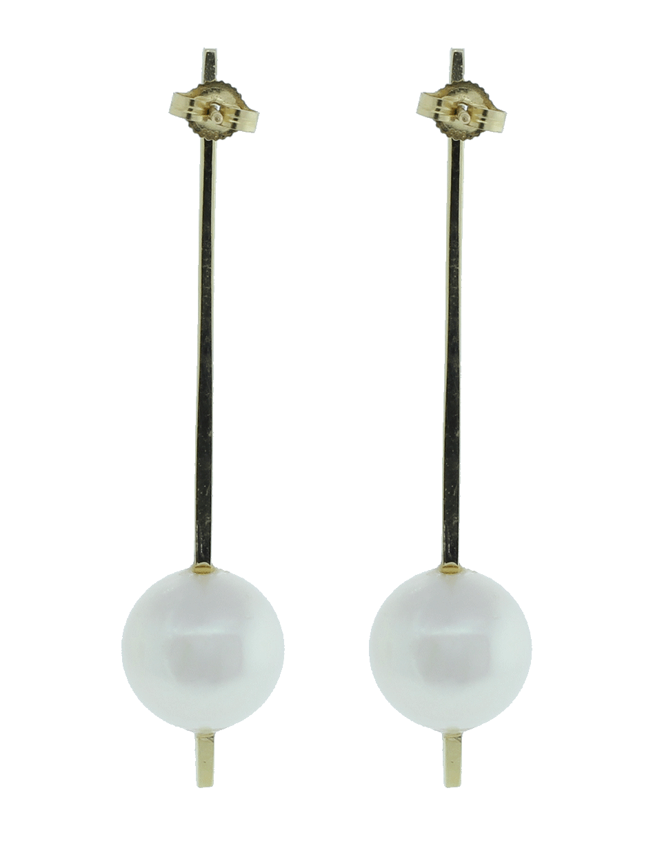 GEMFIELDS X MUSE-Stick Earrings With Emeralds-YELLOW GOLD