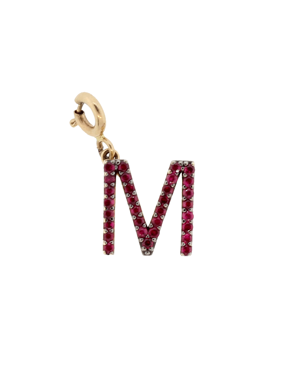 GEMFIELDS X MUSE-Kismet Monogram "M" Charm-ROSE GOLD