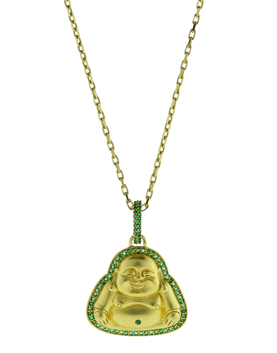 GEMFIELDS X MUSE-Buddha Mama Medium Pendant-YELLOW GOLD
