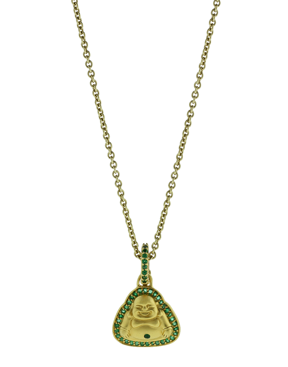 GEMFIELDS X MUSE-Buddha Mama Small Pendnat-YELLOW GOLD