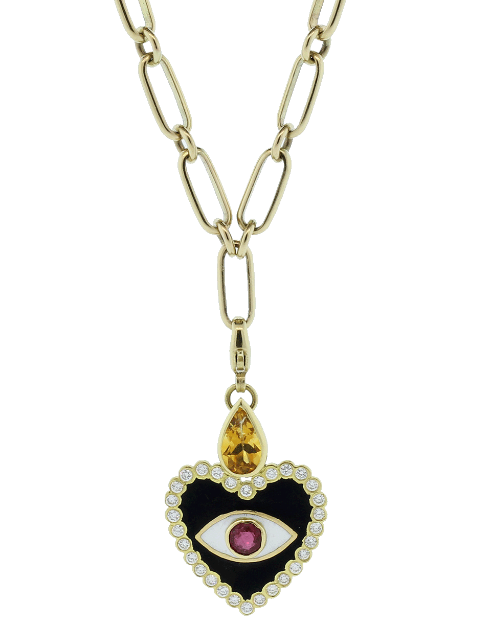 GEMFIELDS X MUSE-Holly Dyment Heart Charm-YELLOW GOLD