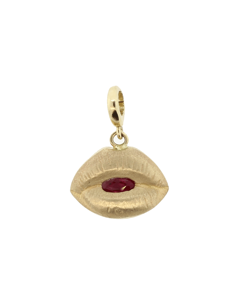 GEMFIELDS X MUSE-Luis Morais Lips Charm-YELLOW GOLD