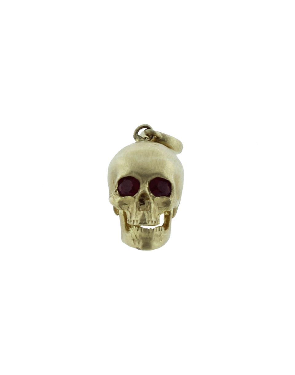 GEMFIELDS X MUSE-Luis Morais Skull Charm-YELLOW GOLD