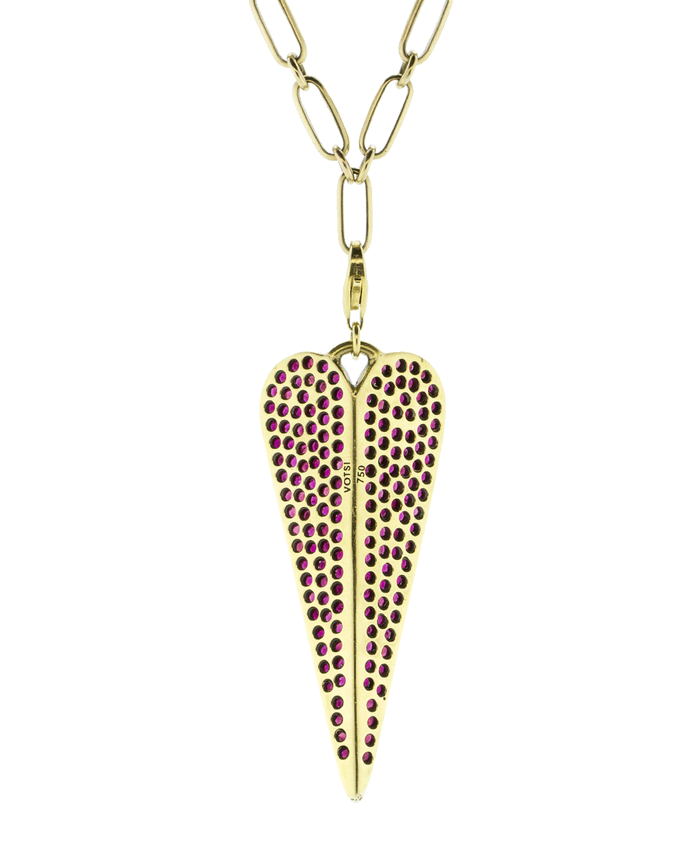 GEMFIELDS X MUSE-Ruby Eros Pendant-YELLOW GOLD