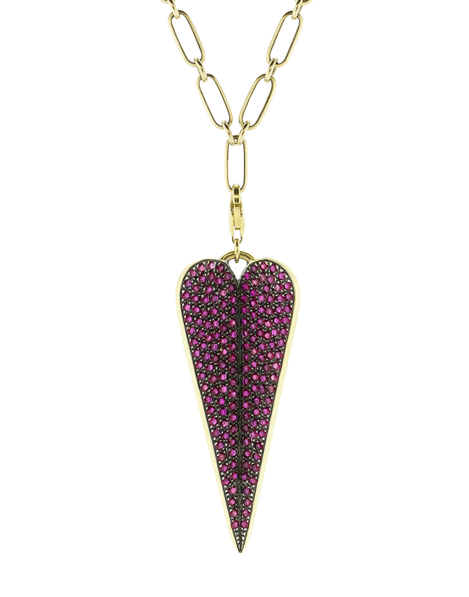 GEMFIELDS X MUSE-Ruby Eros Pendant-YELLOW GOLD