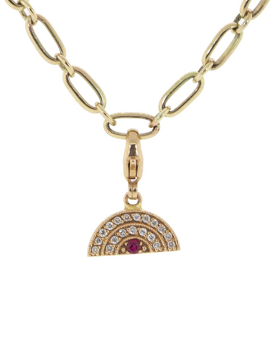 GEMFIELDS X MUSE-Ruby Rainbow Charm-YELLOW GOLD