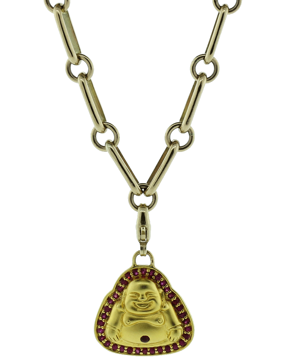 GEMFIELDS X MUSE-Small Buddha Mama Pendant-YELLOW GOLD