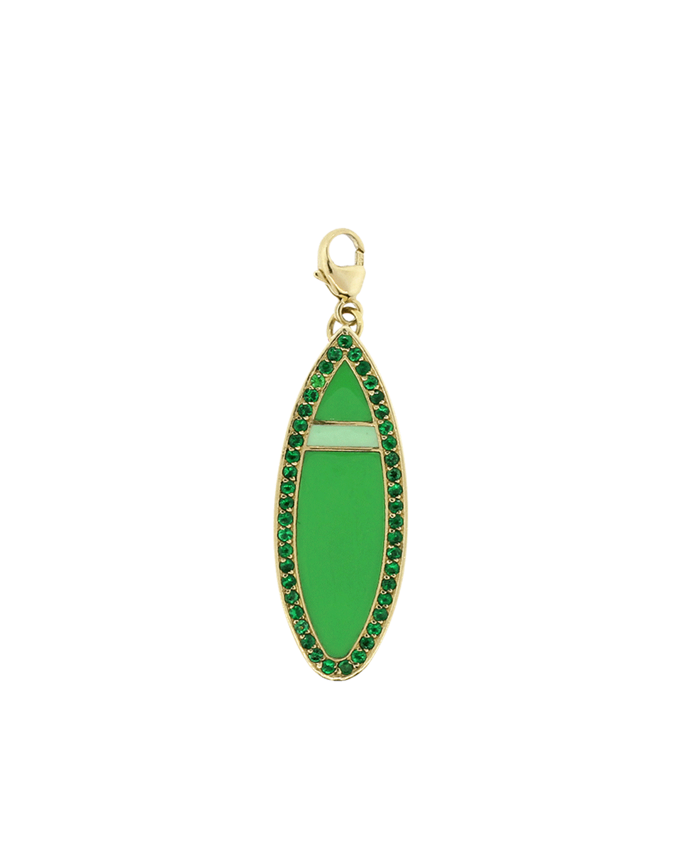 GEMFIELDS X MUSE-Tara Hirshberg Enamel Pendant-YELLOW GOLD