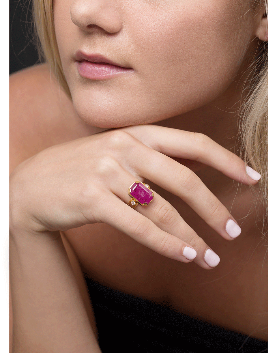 GEMFIELDS X MUSE-Ruby Empress Ring-YELLOW GOLD