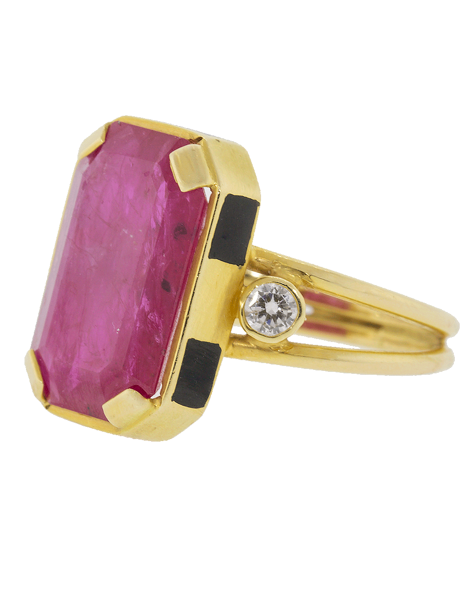 GEMFIELDS X MUSE-Ruby Empress Ring-YELLOW GOLD