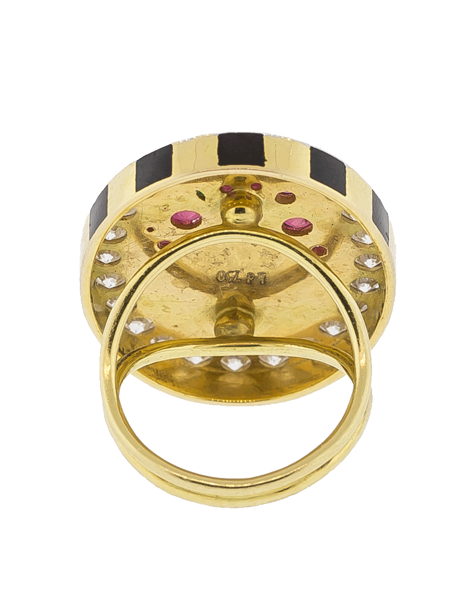 GEMFIELDS X MUSE-Sugar Skull Ring-YELLOW GOLD