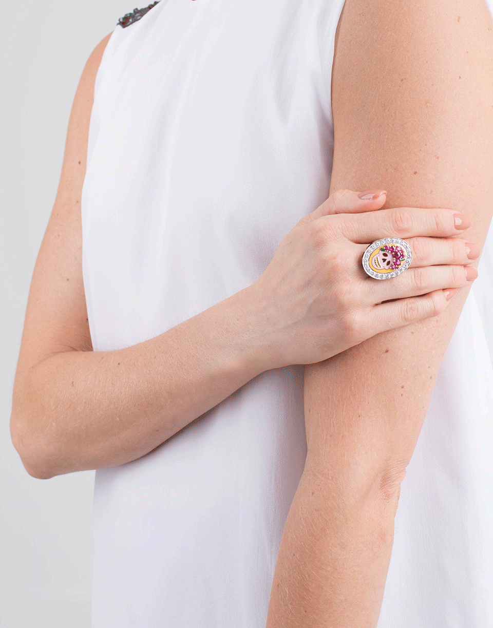 GEMFIELDS X MUSE-Sugar Skull Ring-YELLOW GOLD