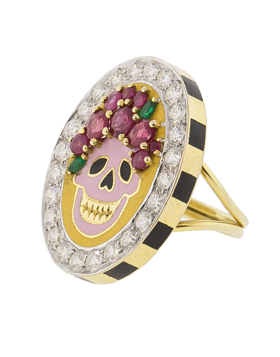 GEMFIELDS X MUSE-Sugar Skull Ring-YELLOW GOLD
