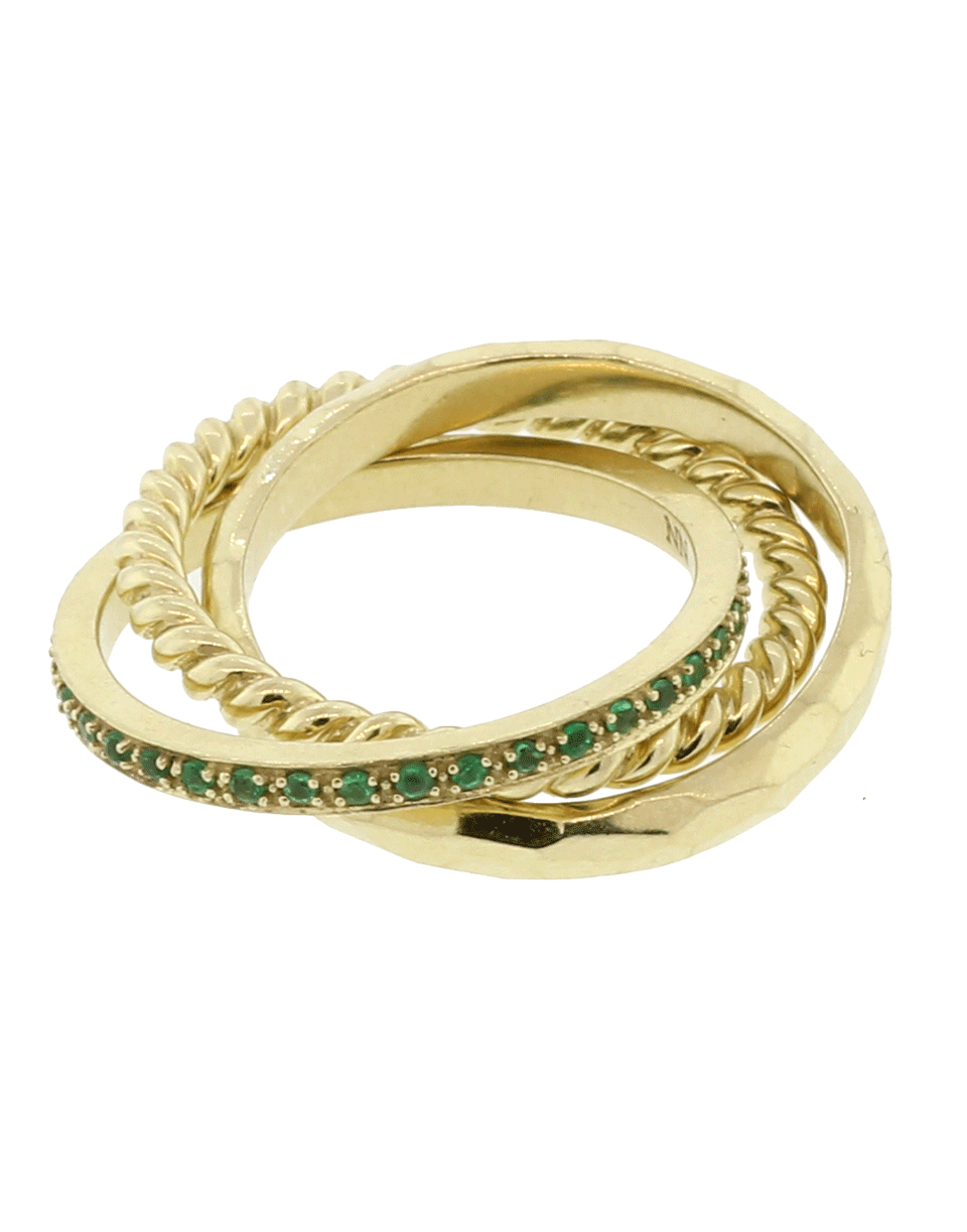 GEMFIELDS X MUSE-Nancy Newberg Rolling Rings-YELLOW GOLD