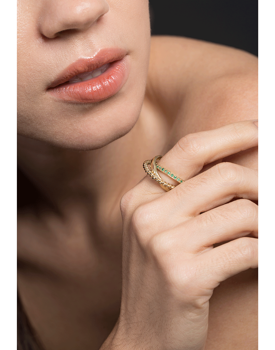 GEMFIELDS X MUSE-Rolling Ring-YELLOW GOLD