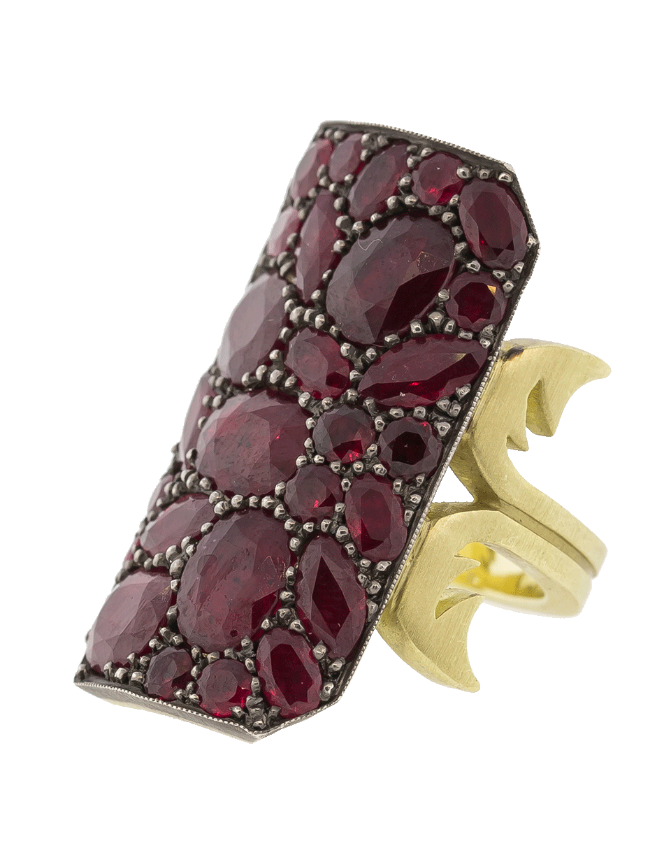GEMFIELDS X MUSE-Ten Table Ruby Ring-YELLOW GOLD