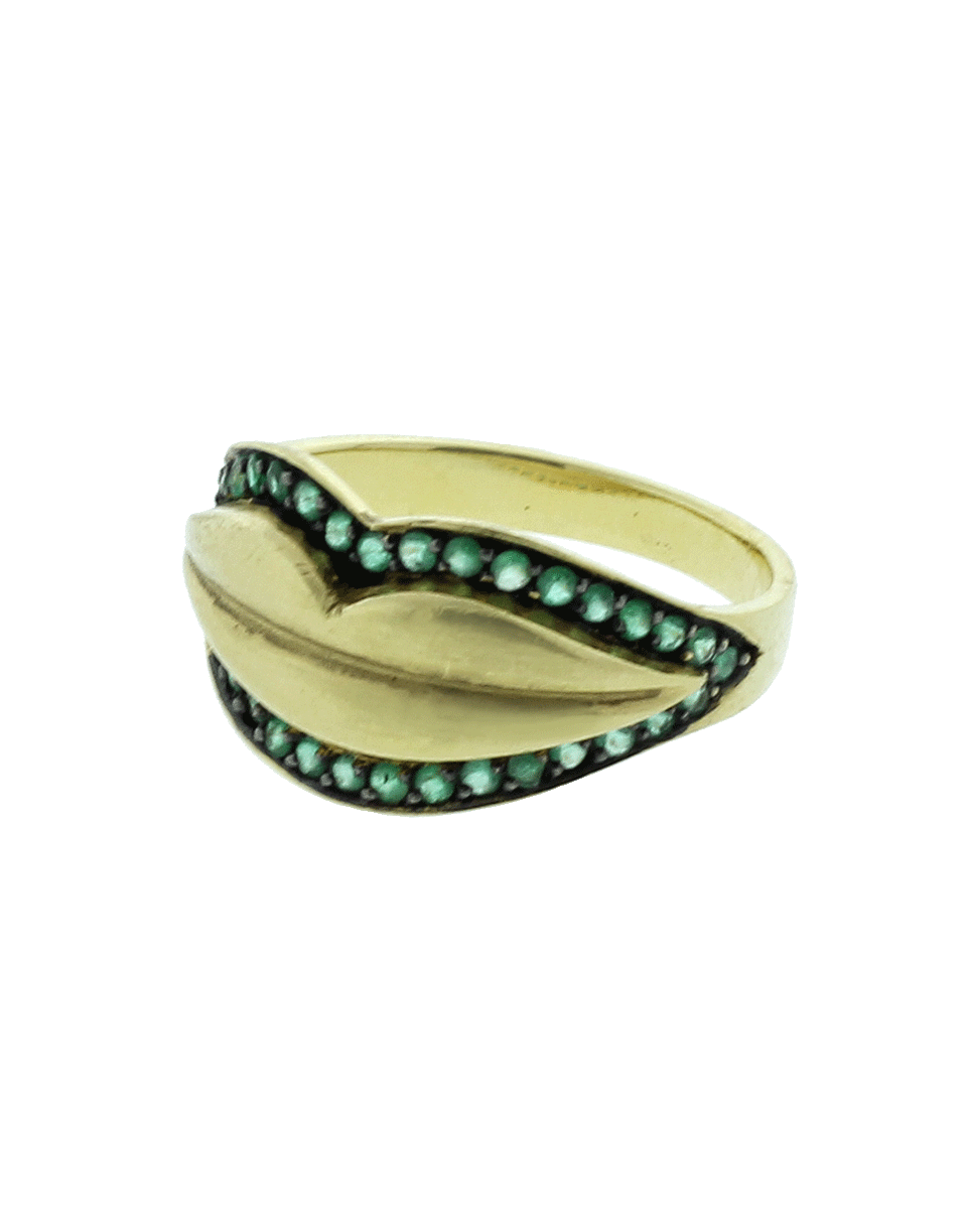 GEMFIELDS X MUSE-Lips Ring-YELLOW GOLD