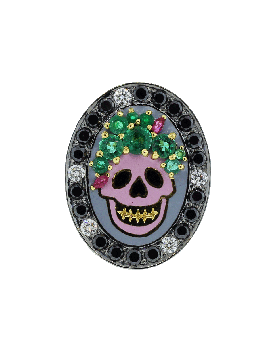 GEMFIELDS X MUSE-Skull Ring-YELLOW GOLD