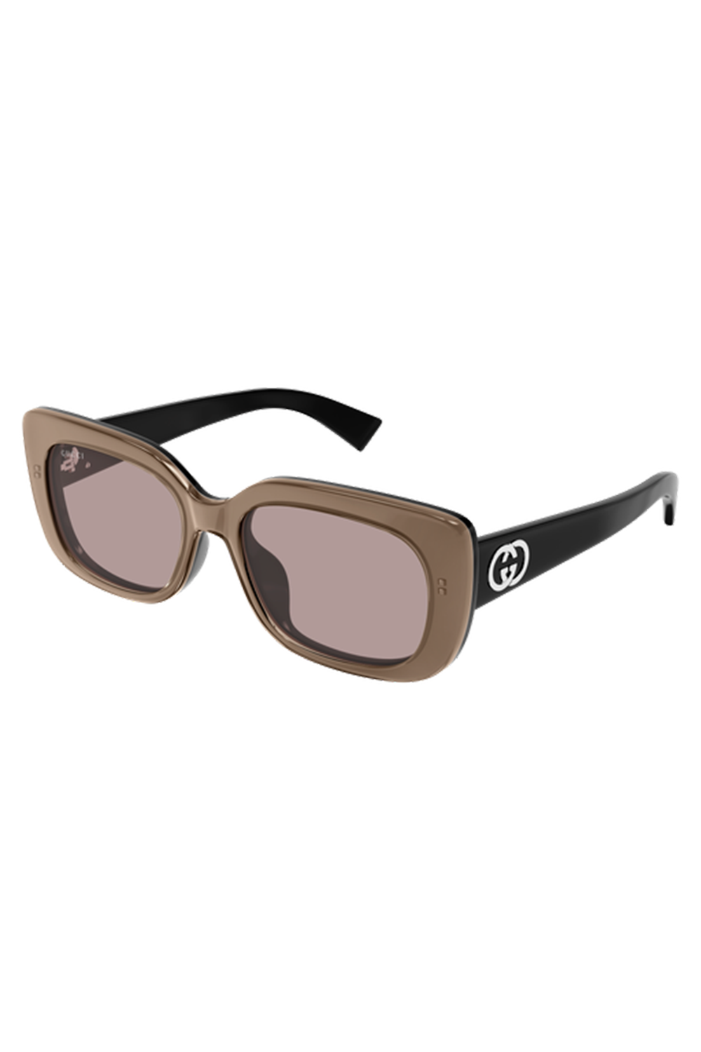 GG Square Sunglasses-BROWN-ACCESSORIESUNGLASSES-GUCCI