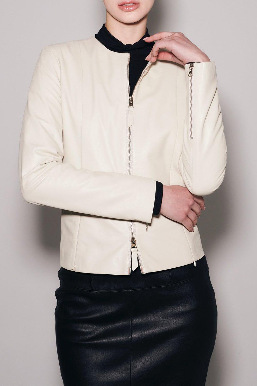 GIACCA LUSSO-Blair Jacket - Off White-