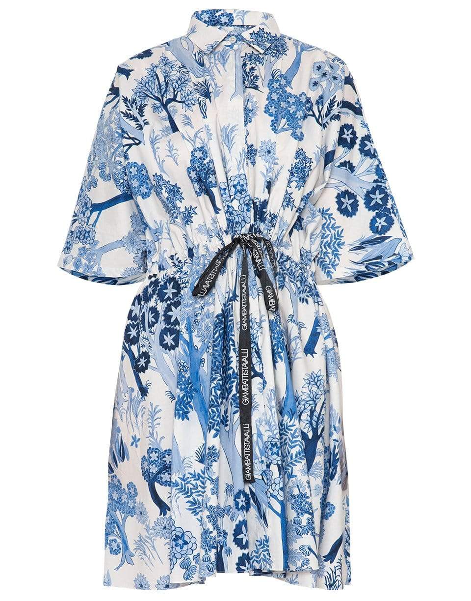 GIAMBATTISTA VALLI-Floral Sleeveless Mini Dress-BEIGROSE