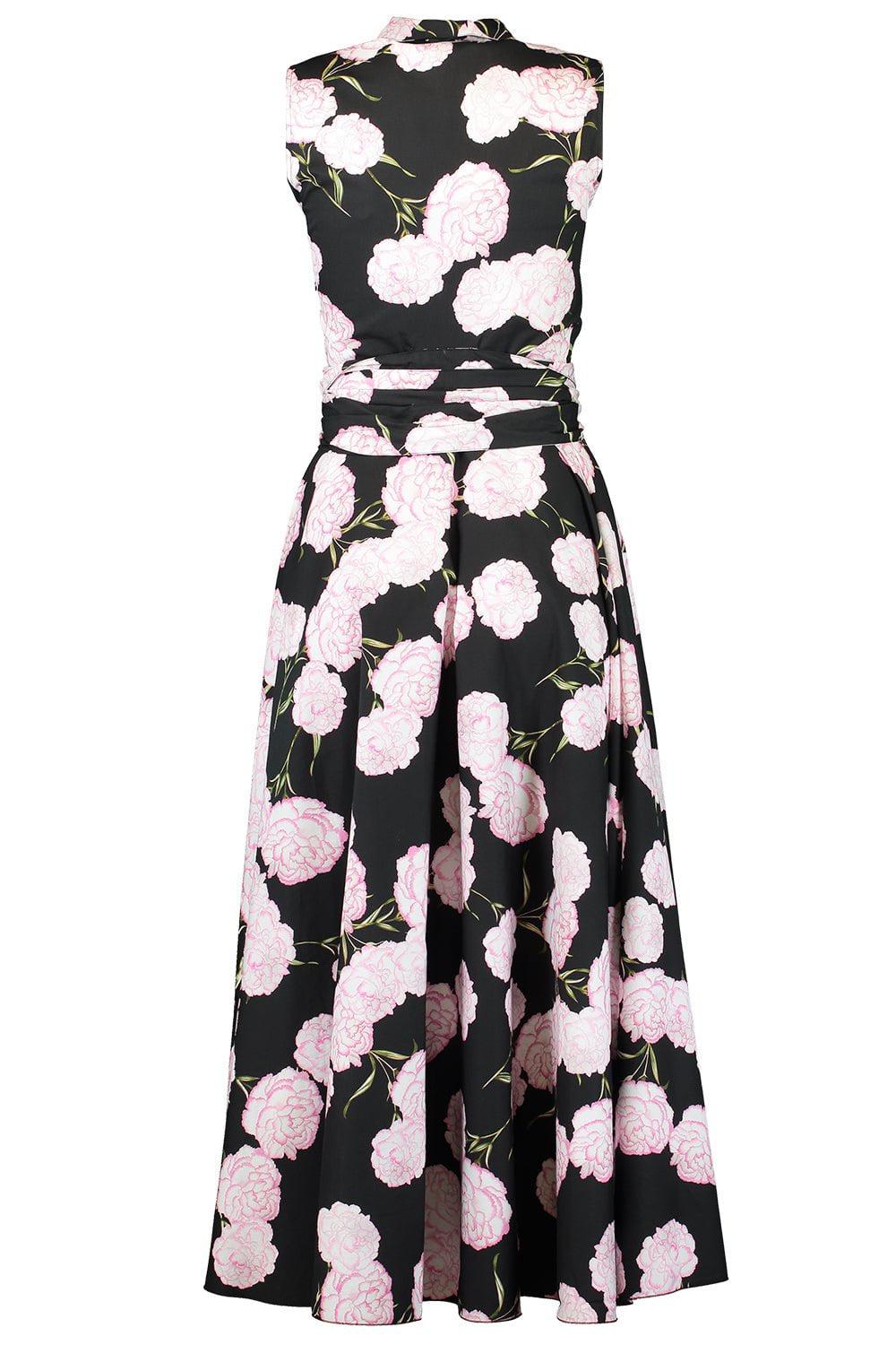 GIAMBATTISTA VALLI-Sleeveless Floral Button Down Dress-