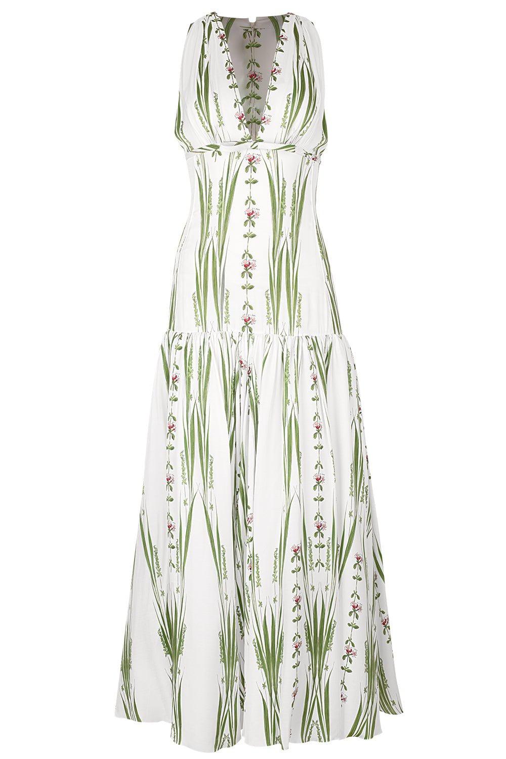 GIAMBATTISTA VALLI-V-Neck Maxi Dress-