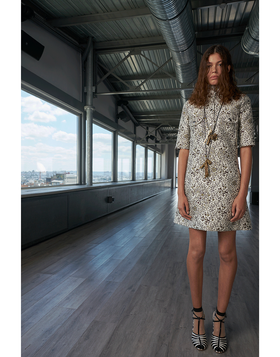 GIAMBATTISTA VALLI-Floral Jacquard Shirt Dress-