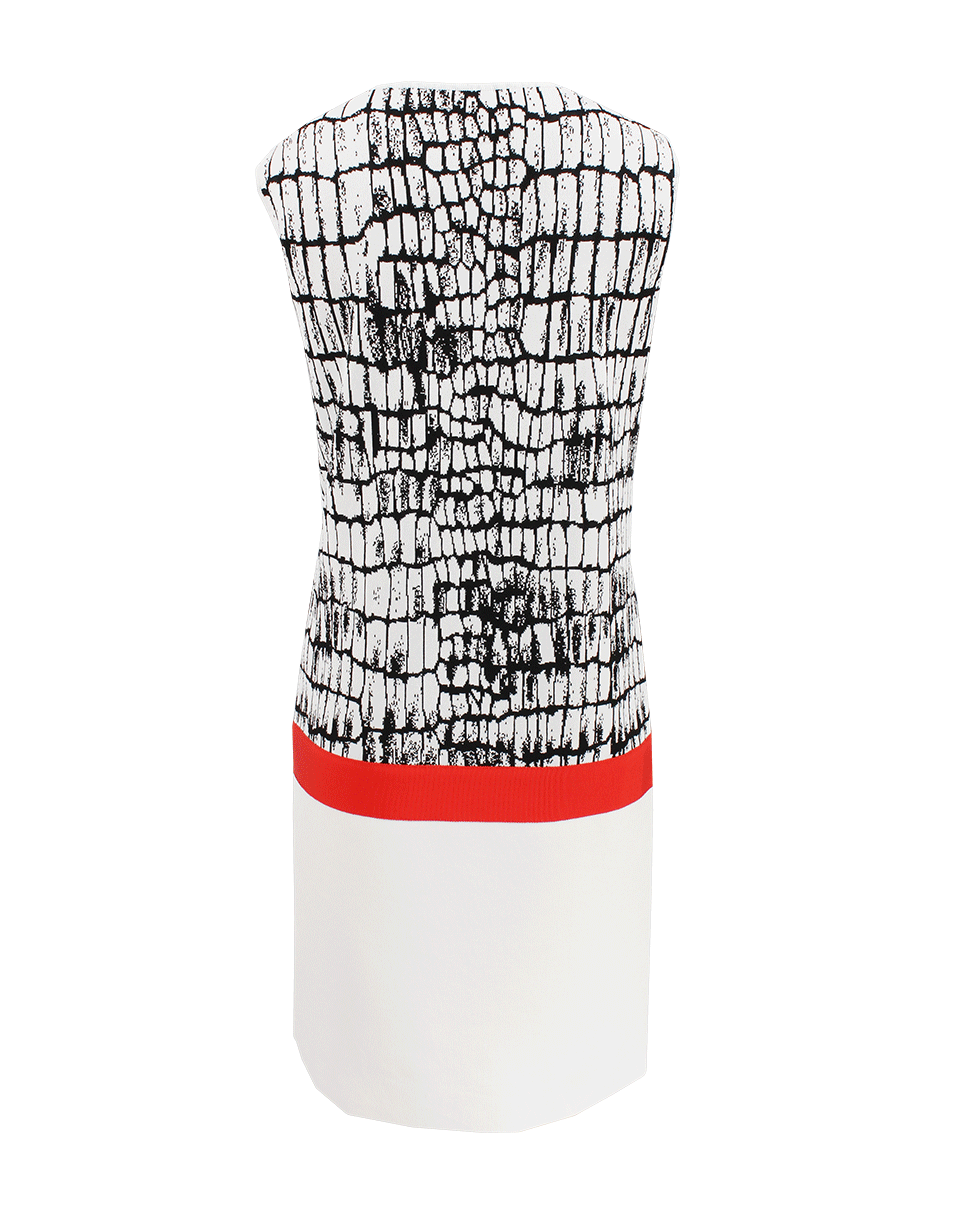 GIAMBATTISTA VALLI-Sleeveless Crocodile Shift Dress-