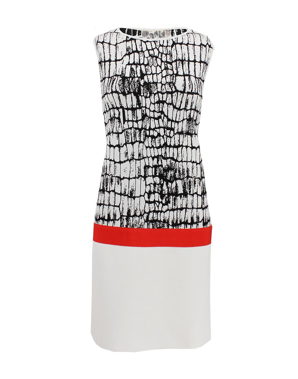 GIAMBATTISTA VALLI-Sleeveless Crocodile Shift Dress-