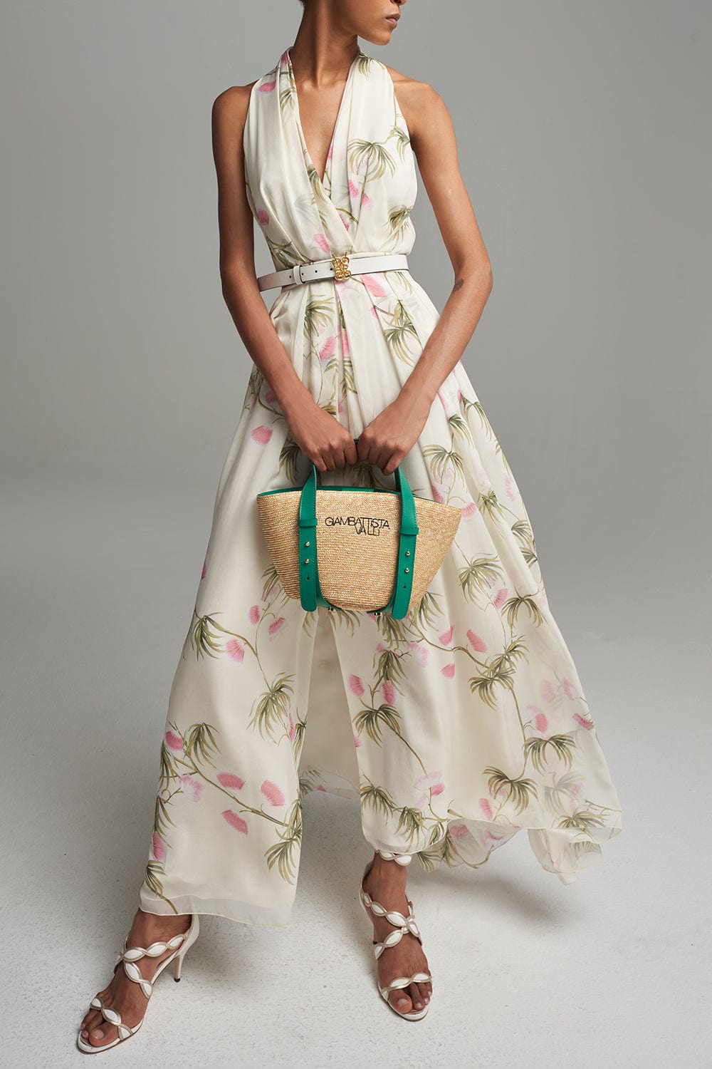 GIAMBATTISTA VALLI-Sleevless Floral Maxi Dress-