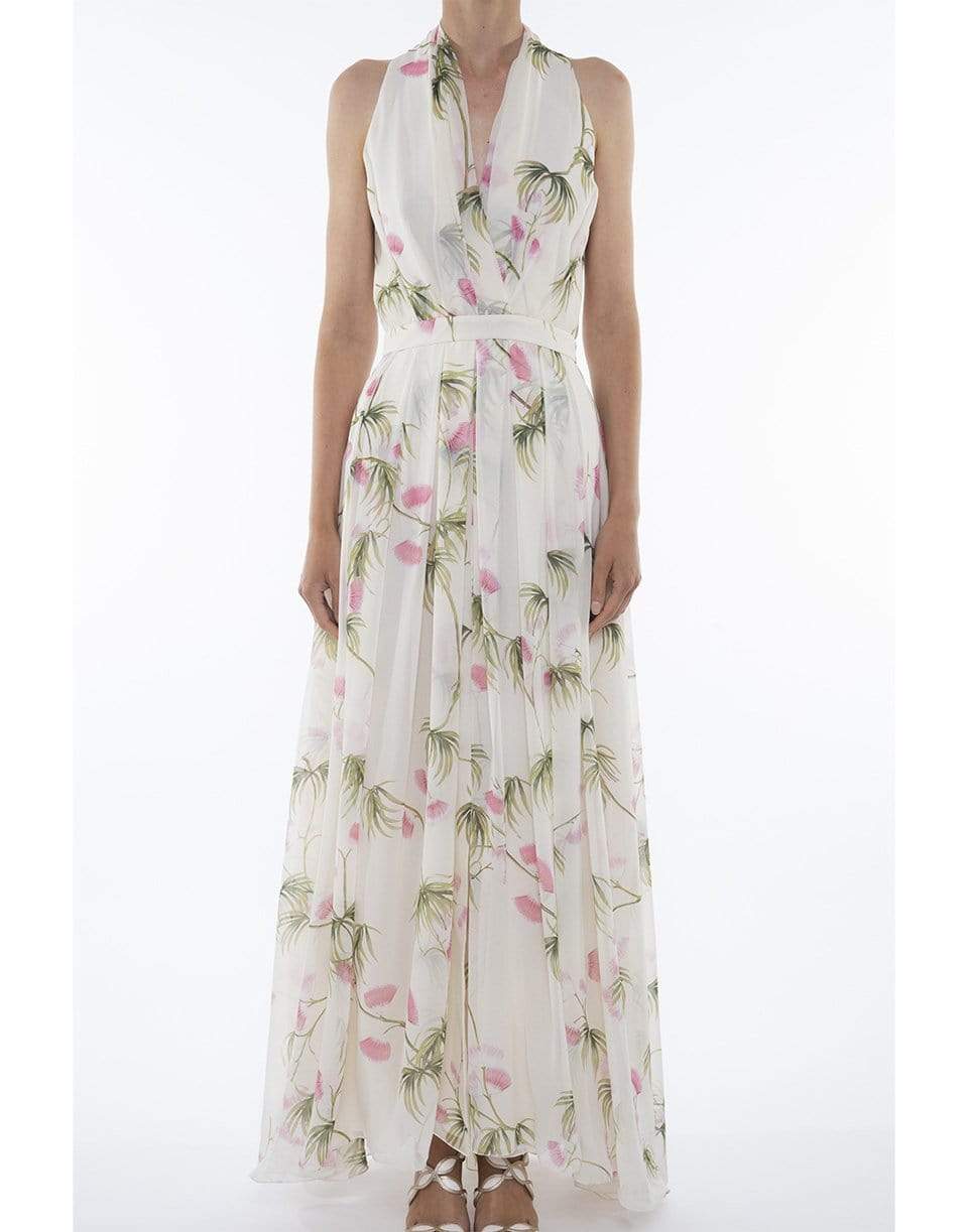 GIAMBATTISTA VALLI-Sleevless Floral Maxi Dress-