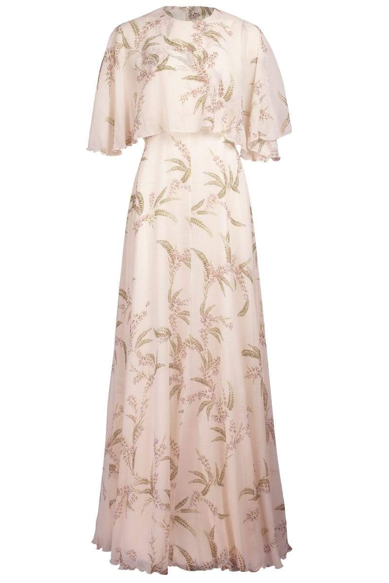 GIAMBATTISTA VALLI-Floral Maxi Dress-WHT/ROSE
