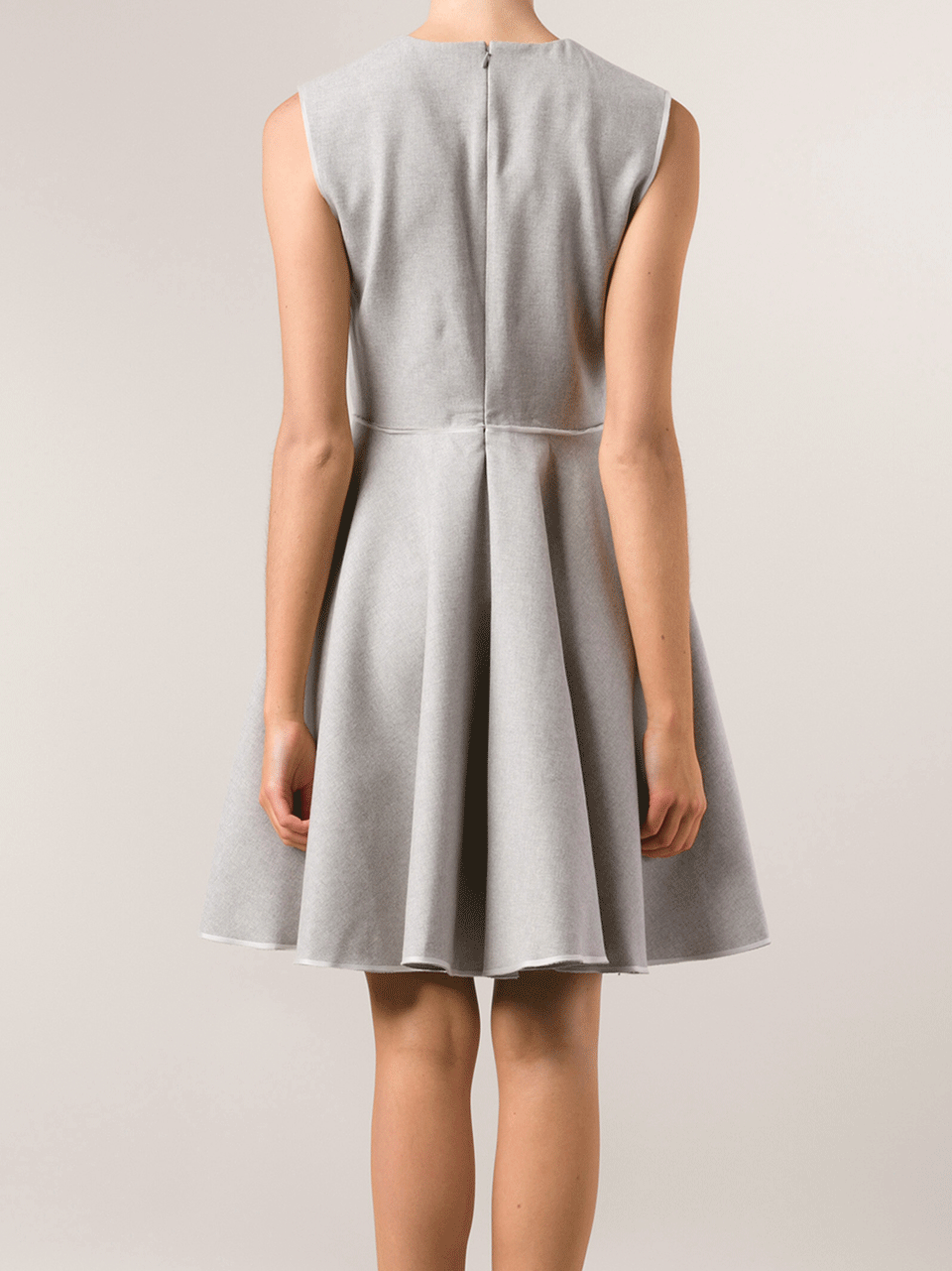 GIAMBATTISTA VALLI-Flare Stretch Flannel Dress-