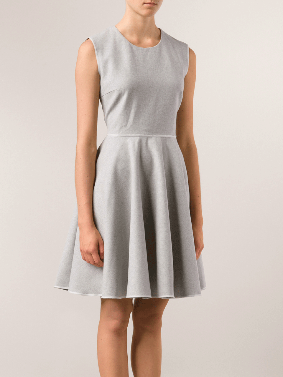 GIAMBATTISTA VALLI-Flare Stretch Flannel Dress-
