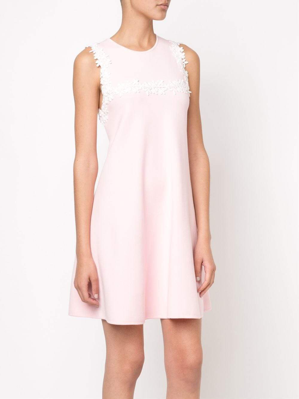 GIAMBATTISTA VALLI-Floral Macrame Swing Dress-